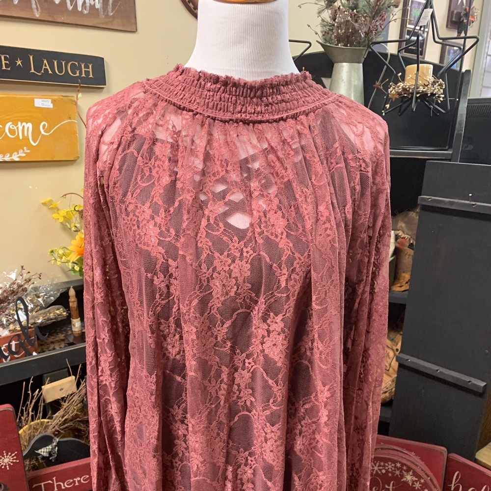 Sheer Lace Top